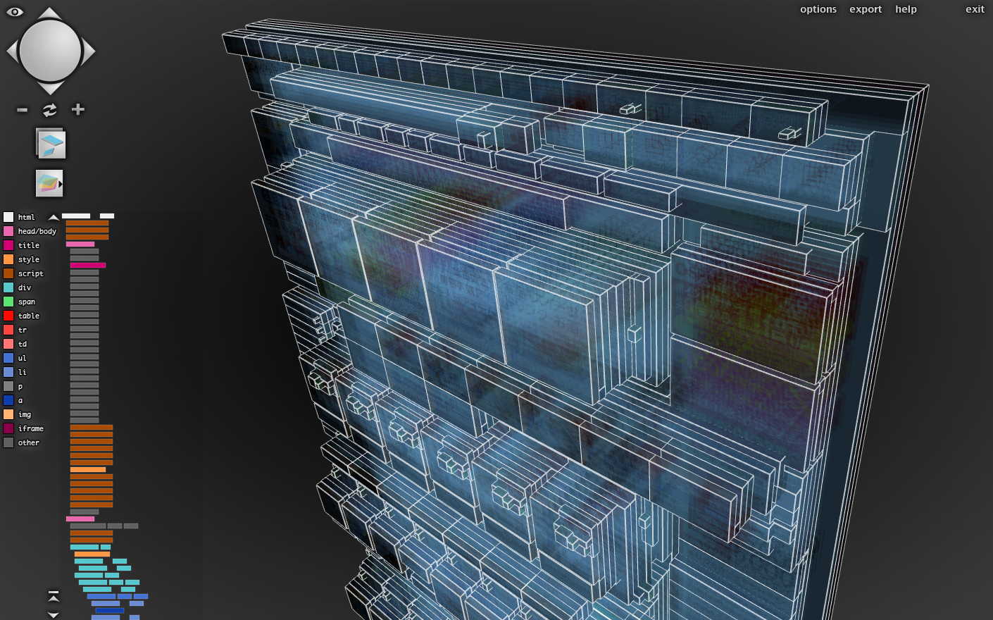 サイト構造を立体的に3D化するFFプラグイン「Tilt 3D」