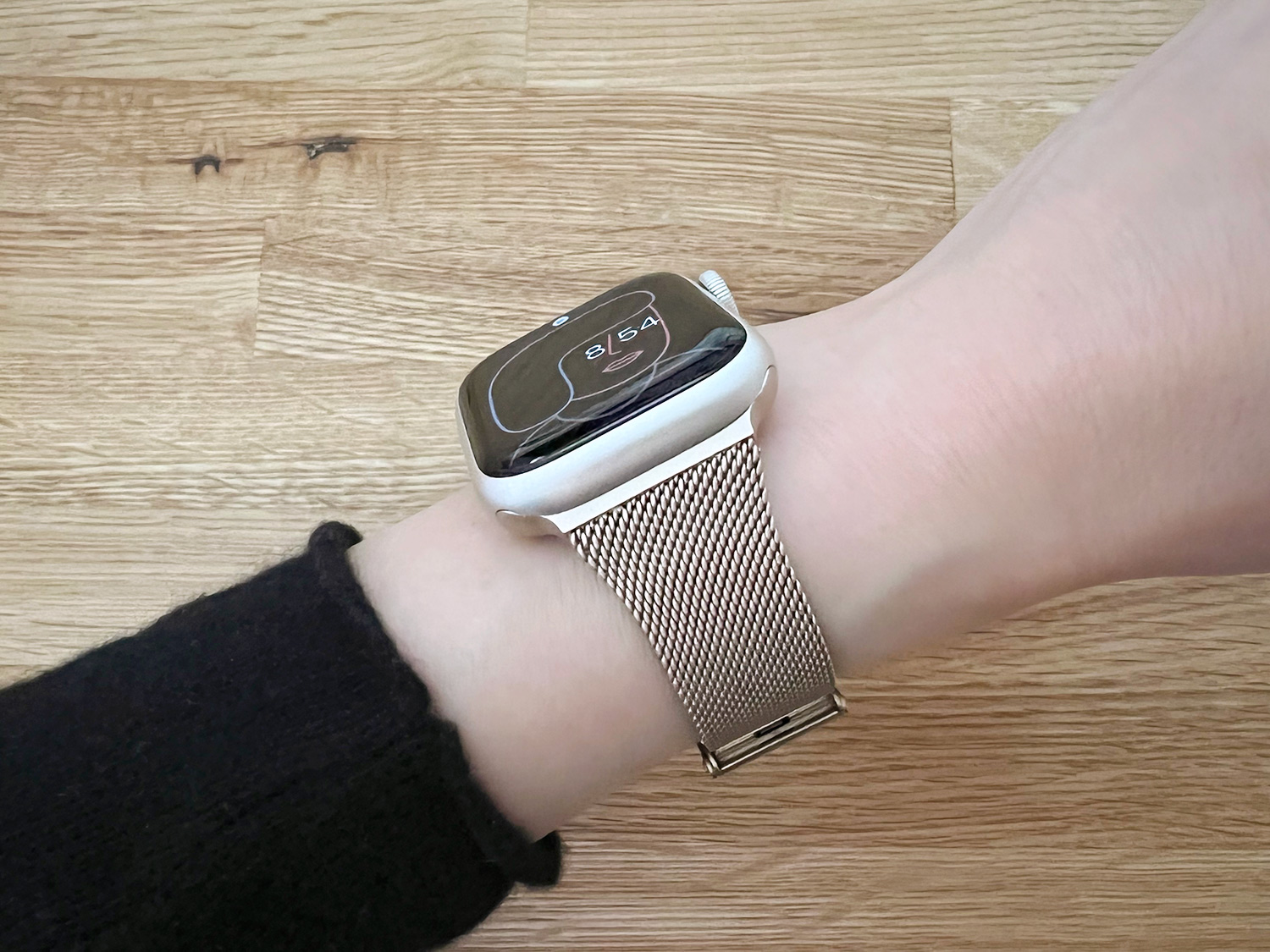 50％割引ブラック系【メーカー再生品】 Apple Watch Series7 45mm ステンレス ミラネーゼループ その他 家電・スマホ