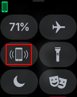 Apple Watch - iPhoneを呼び出す（コントロールセンター）