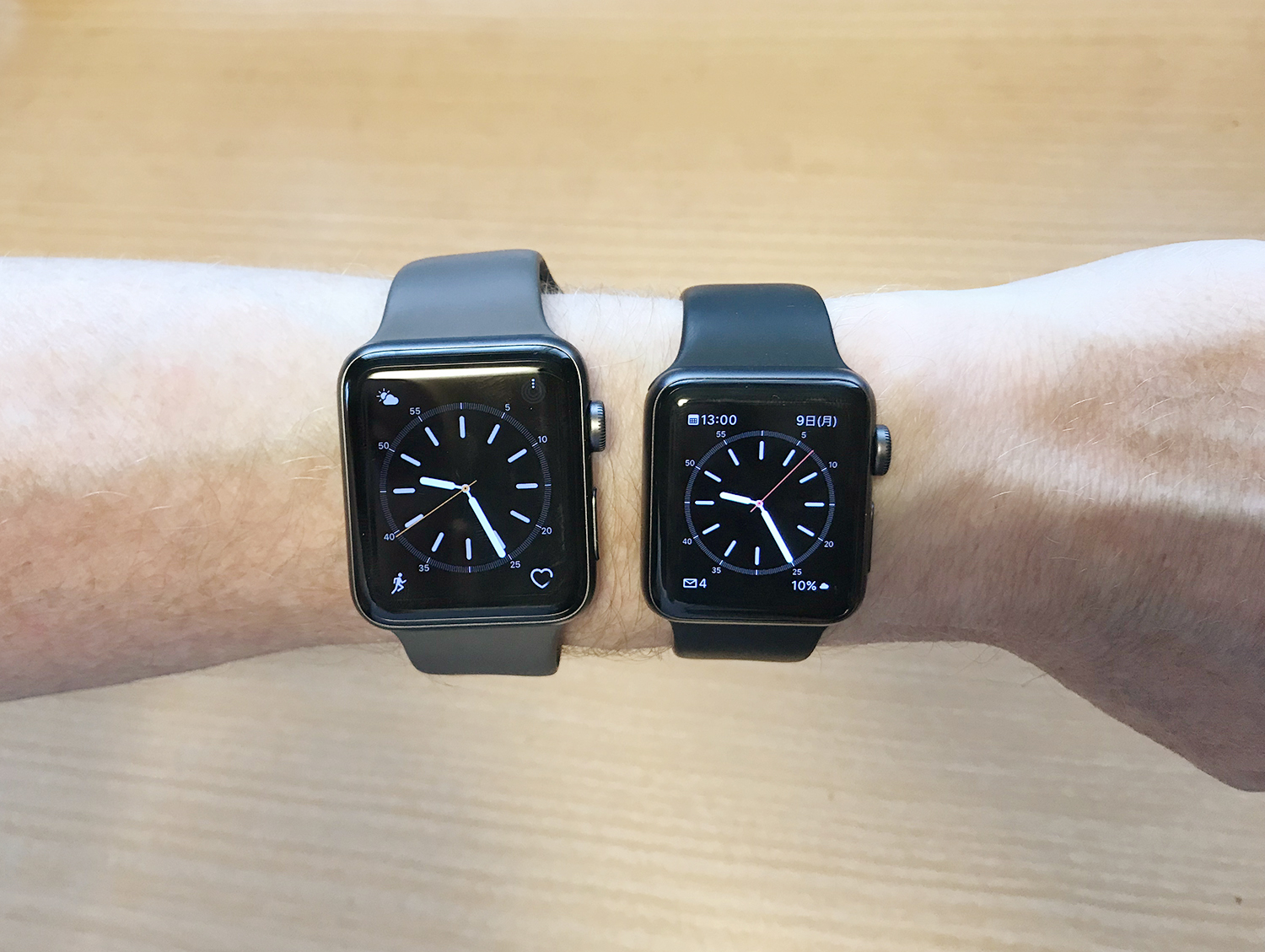 【Apple Watch 3】38mmと42mmサイズ比較！女性にはどちらが使いやすい？両方着けてみた感想 KERENOR { ケレンオール }