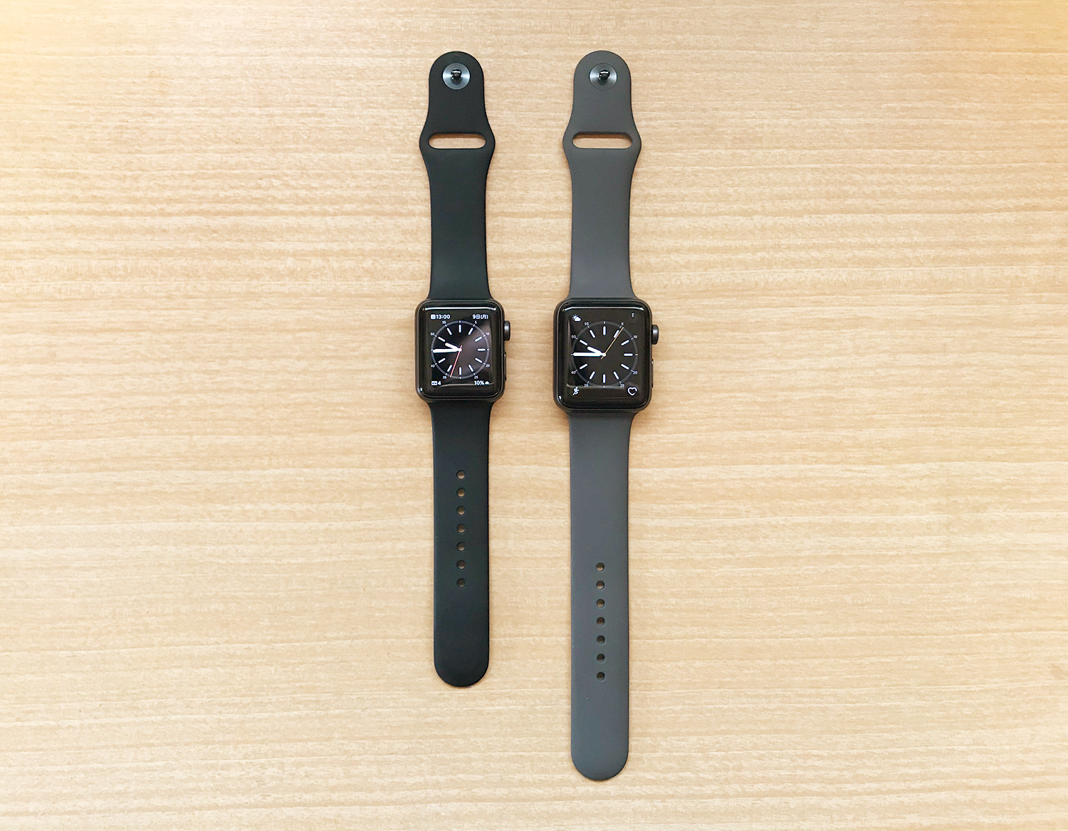 Apple Watch 38mmと42mmサイズ比較