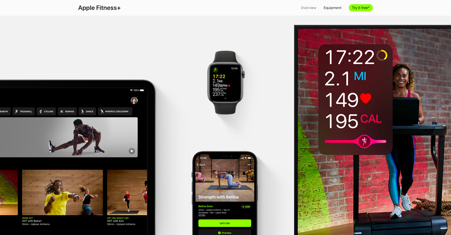 Apple Watchのために作られた「Apple Fitness+」