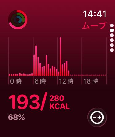 Apple Watch｜フィットネスアプリ - 1日の動きを確認する