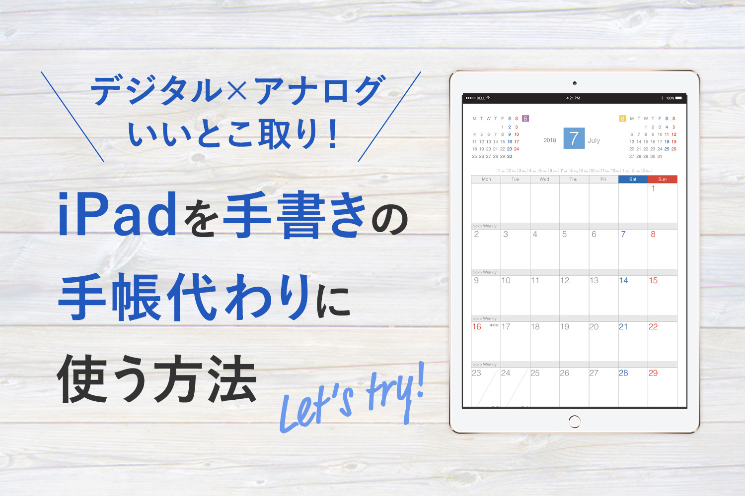 iPadを手書きの手帳代わりに使う方法をご紹介！スケジュール管理も可能に（記入例あり）