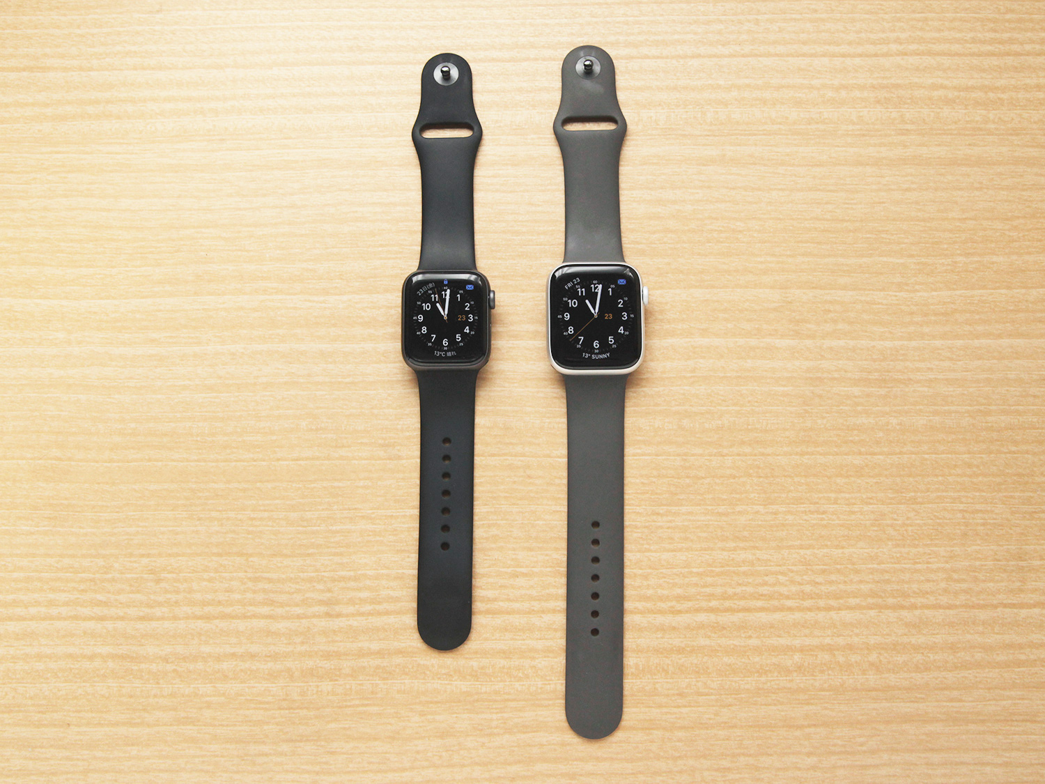 Apple Watch Seires 4の40mmと44mmサイズ比較