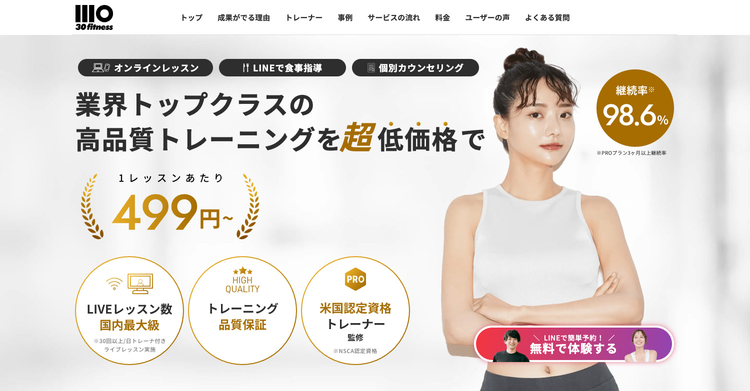 30.f（サーティフィット）