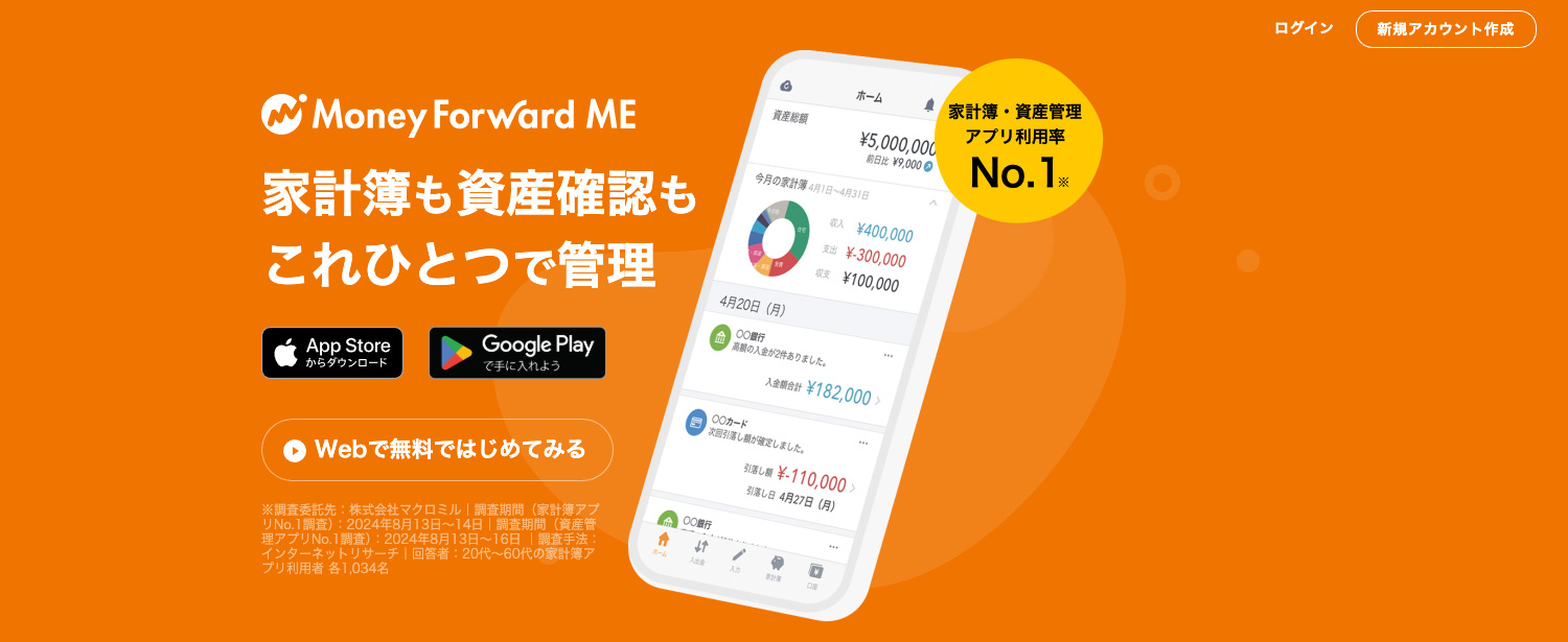 在宅フリーランスが課金しているサブスクアプリ｜家計簿マネーフォワードME