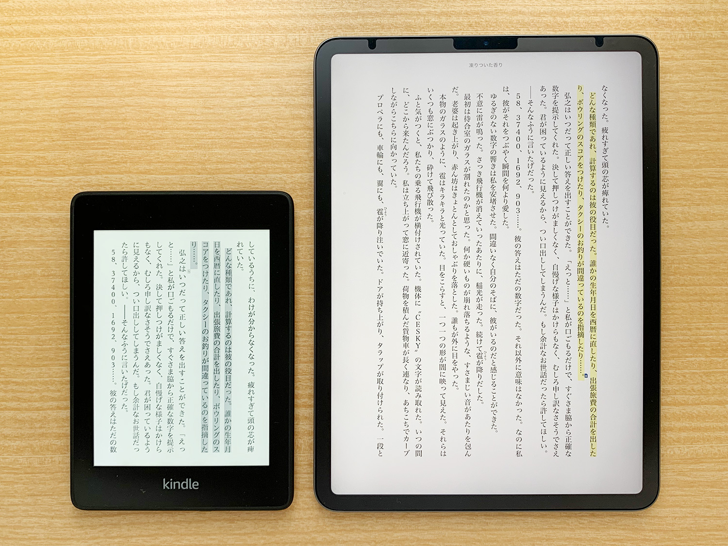 Kindle iPad比較：小説や実用書を読むならKindle