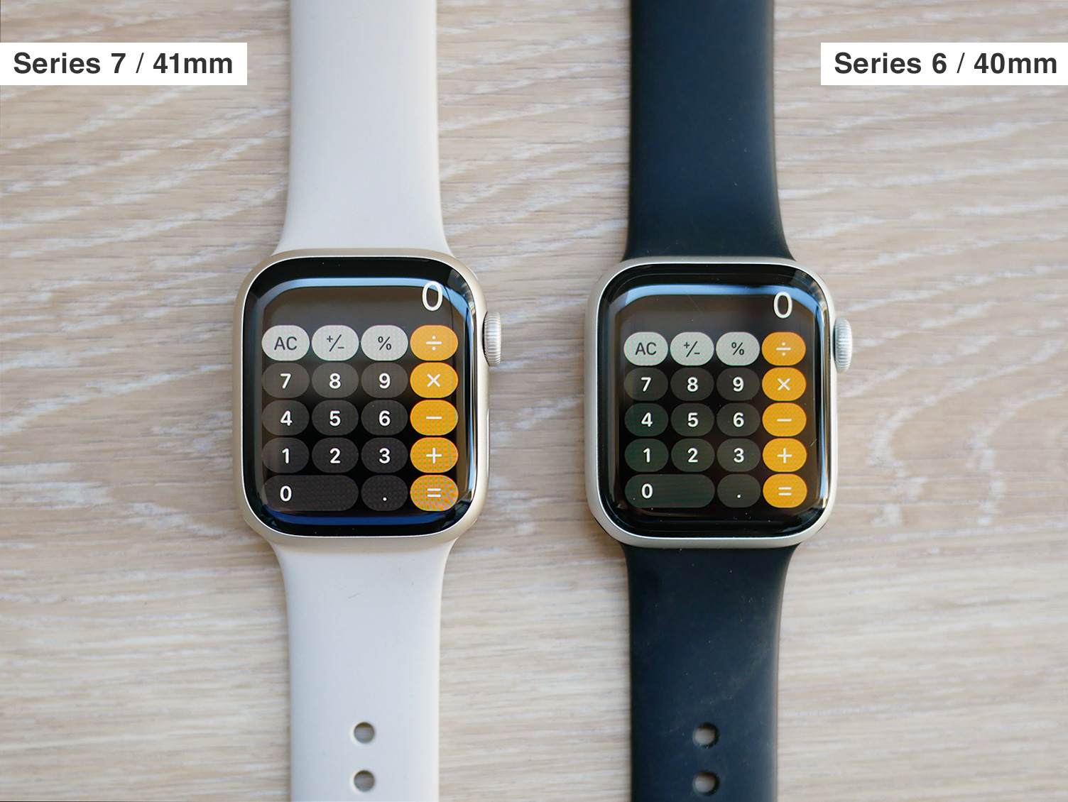 Apple Watch Series 7着画レビュー！Series 6と比較（計算機）