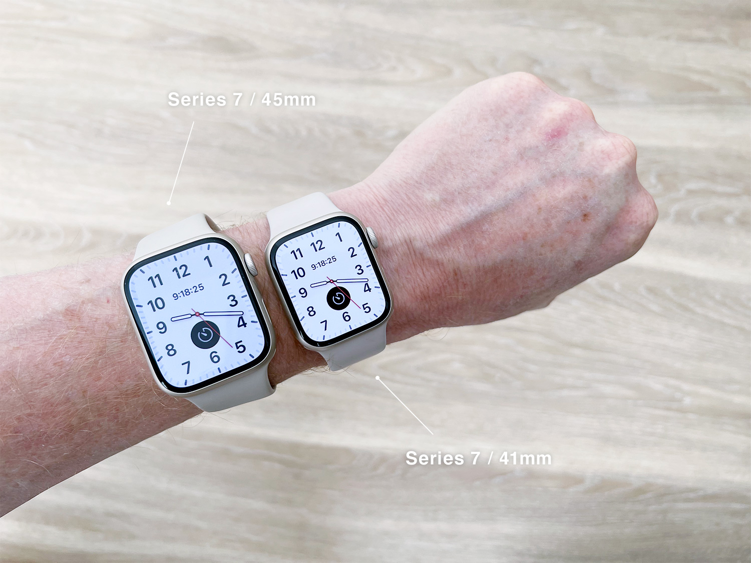 Apple Watch Series 7 | 男性が41mmと45mmを着けるとどんな感じ？（着画）