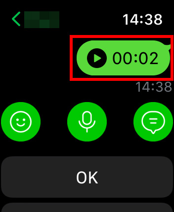 Apple WatchのLINEにボイスメッセージで返信する方法