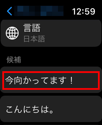 Apple純正メッセージアプリの定型文を使って返信する