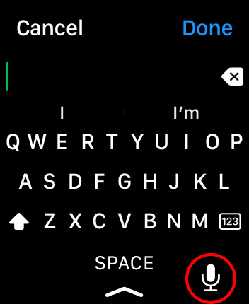 Apple WatchのLINEで英語で音声入力する