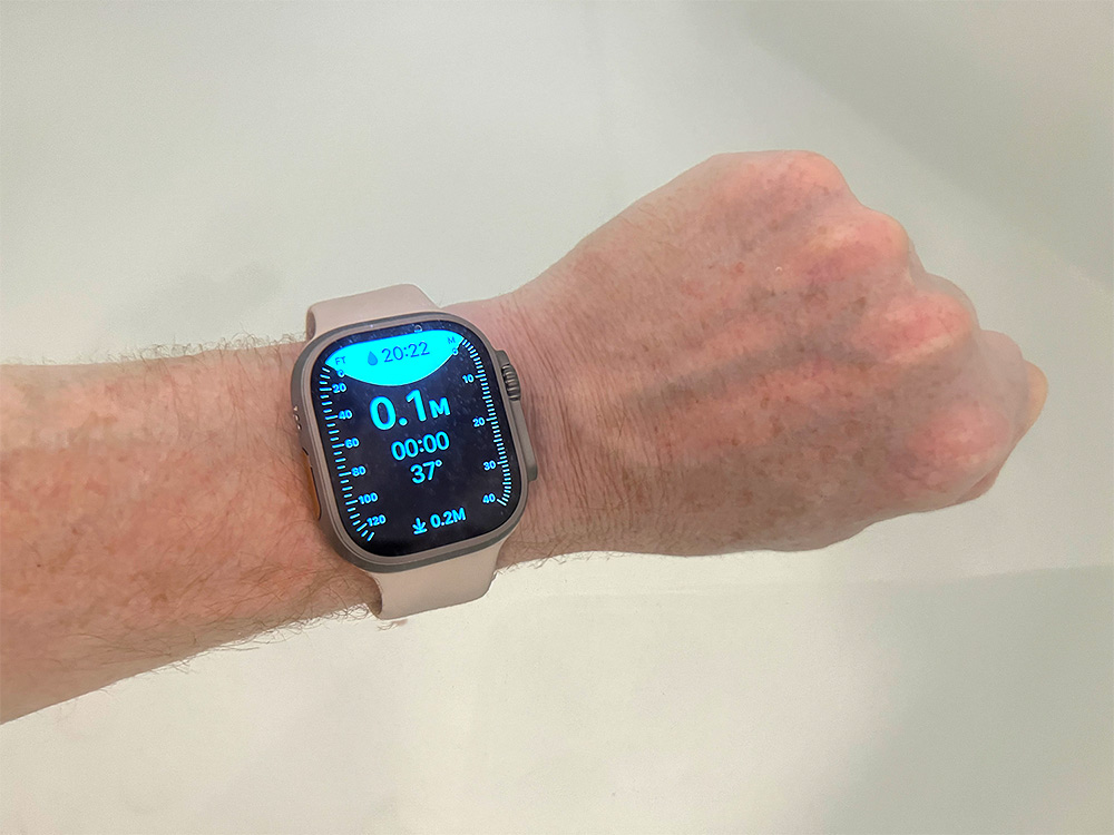 Apple Watch Ultraで水深Appを使う