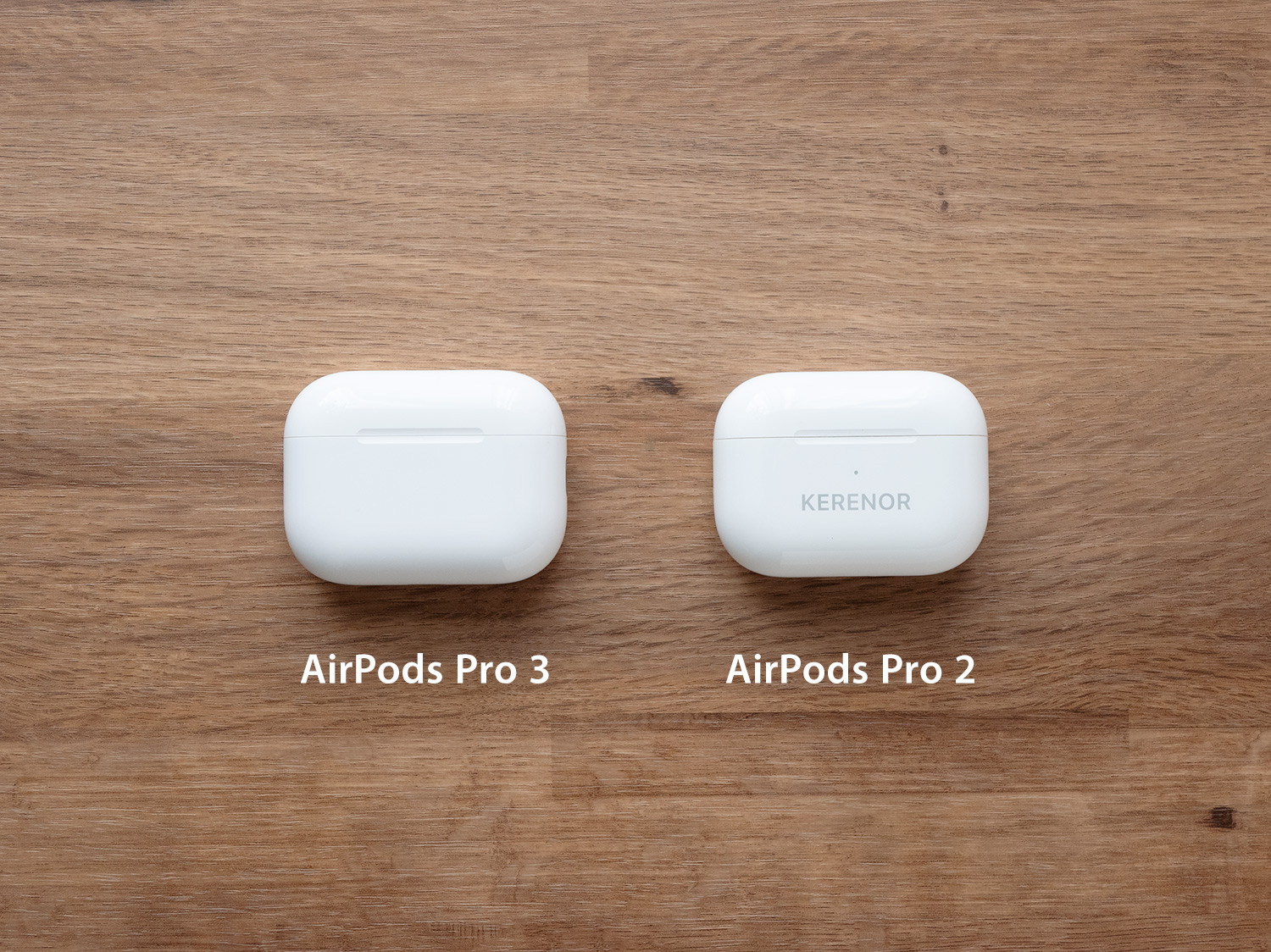 AirPods Pro 3とAirPods Pro 2の比較画像